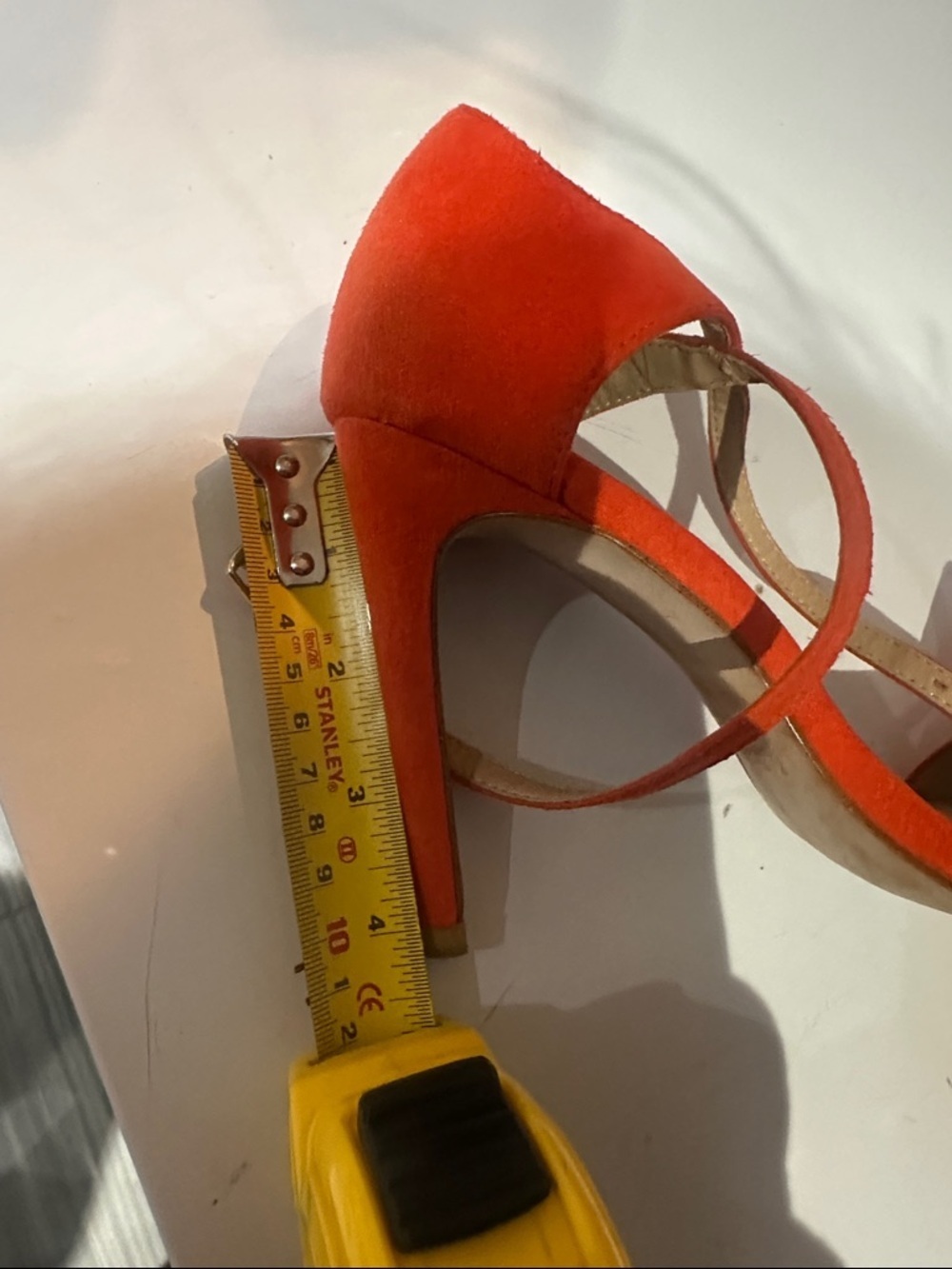 Zara Basic Strappy Orange Women's Heels/Pumps Size 39 - Picture 4 of 4